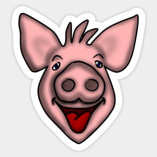 Pretty Pig Sticker